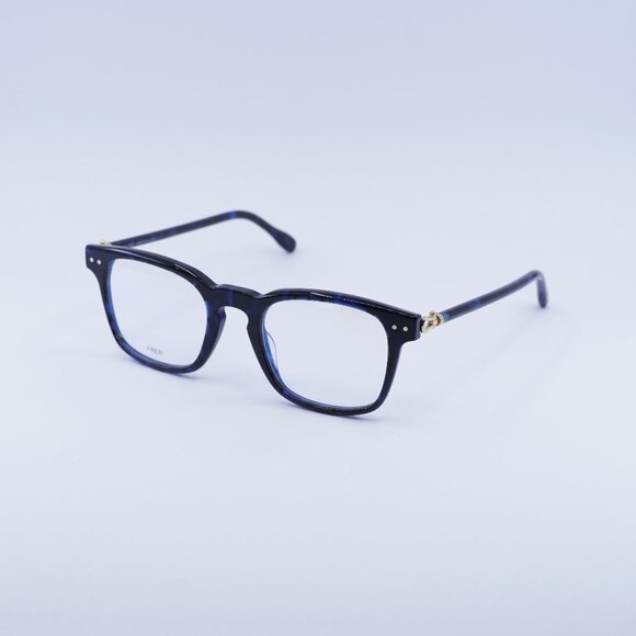 Fred FG50006I 092 Eyeglasses Blue Havana 50mm Square Frame - Picture 1 of 9